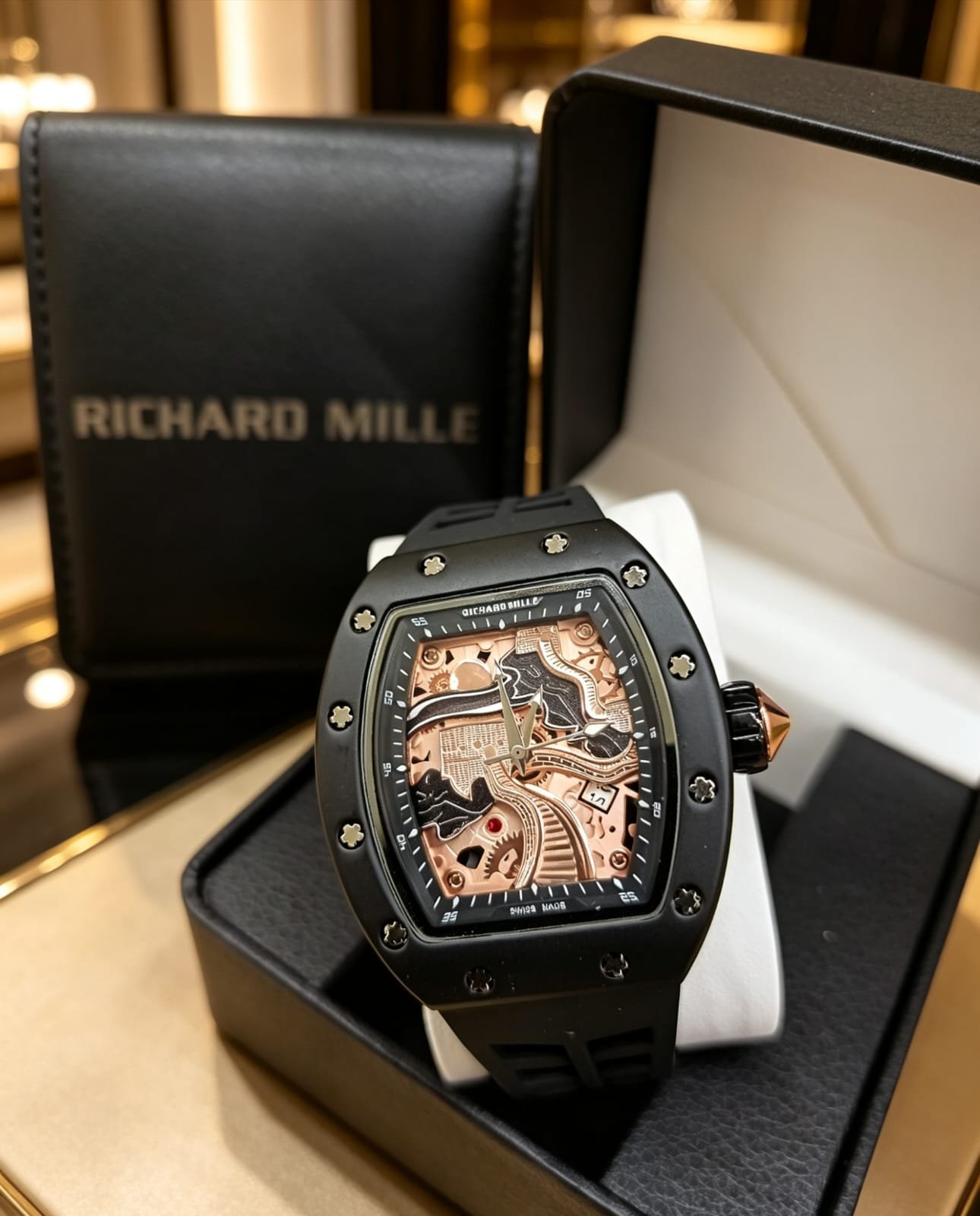 Skeleton Luxury Negro Rosado